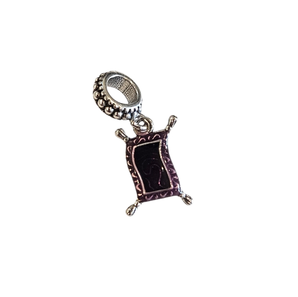 🎆LINX DISCOUNTINUED Disney's Sterling Silver Carpet from Aladdin Bracelet Charm